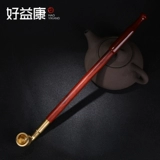 Старомодная ониксовая латунная курительная трубка ручной работы из сандалового дерева из провинции Юньнань