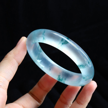 Natural National Wind Emerald A Noble Princess Jade Bracelets Ice Seed Yang Green Yellow Emeralds Floats Oval Custom-made Female Myanmar