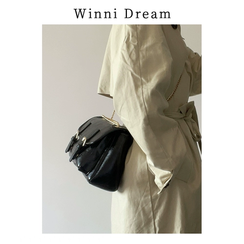 Вместительная и большая цепь, сумка через плечо, из натуральной кожи