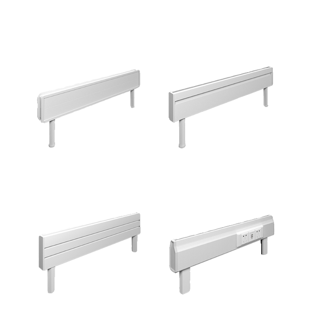 Desk aluminium alloy baffle bracket wear-resistant screen partition isolation board base metal with socket ສາມາດປັບແຕ່ງໄດ້