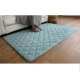 Phòng khách mềm mại trải thảm foyer mat dày màu xanh lá cây phòng ngủ đầu giường chăn máy có thể giặt thấm chống thấm mat