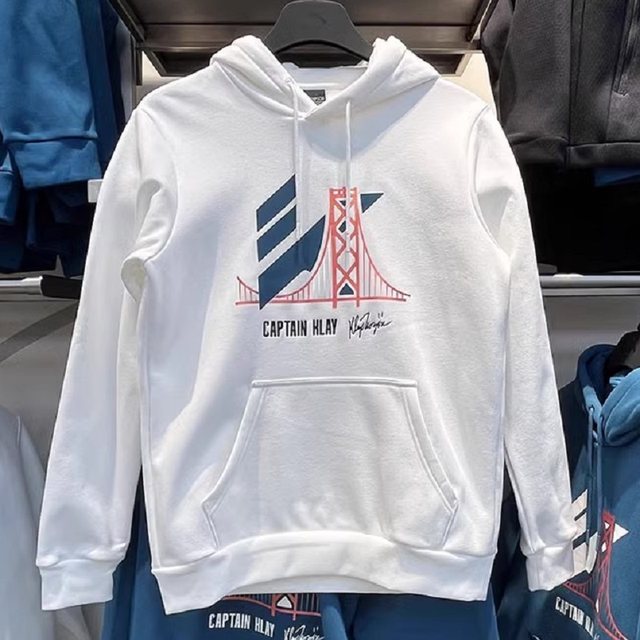 ANTA 152341738N New 2023 Winter Fashion Sports Knitted Velvet Pullover Hooded Sweatshirt for Men