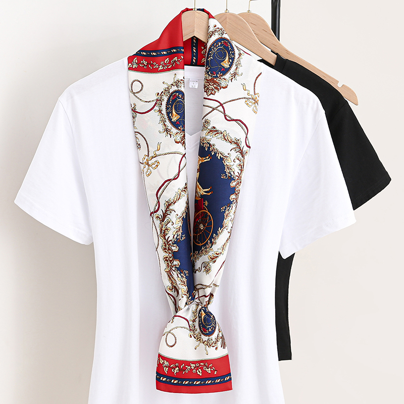 Small Long Silk Scarf for Women, Spring, Autumn and Summer Accessories, Neck Accessory to Match White Shirts, Professional Suits, Thin Scarf, Flowing Necktie Small Long Silk Scarf for Women, Spring, Autumn and Summer Accessories, Neck Accessory to Match White Shirts, Professional Suits, Thin Scarf, Flowing Necktie
