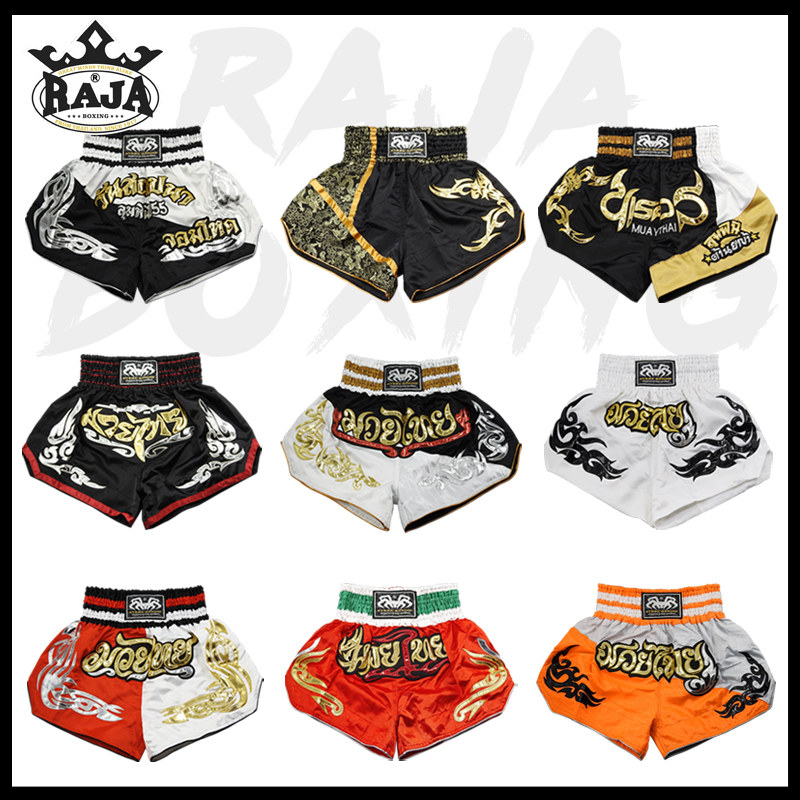 Raja Muay Thai shorts training competition Sanda adult children's Muay Thai pants men and women fighting boxing boxing boxing pants