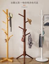 Clothes hanger floor bedroom door hanger solid wood corner vertical coat rack household clothes rack clothes hat clothes