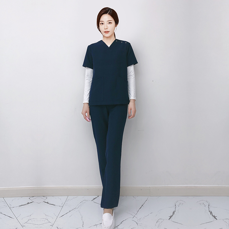 Korean-Style High-End Plastic Surgery Hospital Nurse Uniform Women's Scrub Suit Dental Doctor Uniform Spring and Summer Set Korean-Style High-End Plastic Surgery Hospital Nurse Uniform Women's Scrub Suit Dental Doctor Uniform Spring and Summer Set