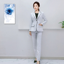 New Workwear Woman Fashion Medical Beauty Front Desk Professional Dress Beauty Salon Manager Suits Manager Suits Suit Autumn Winter