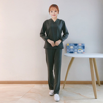 Autumn Winter New Surgery Clothing Handwashing doctor Nursing wear Female oral Pet Beauty Hospital Working clothes Anti-creasing dress
