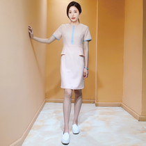 New beauty salon overalls dress children beauty teacher health care Hall masseur SPA club technician skirt
