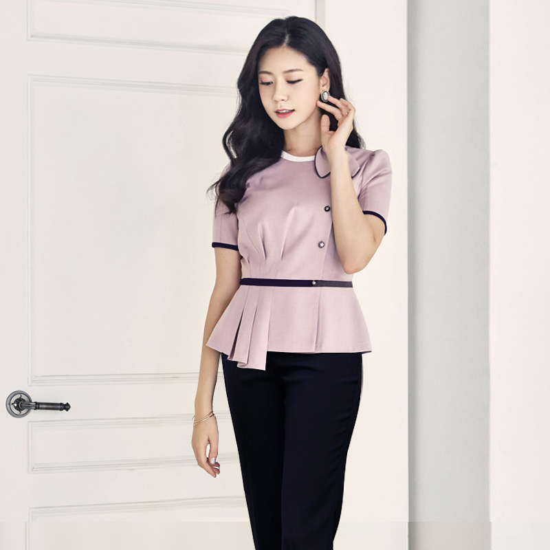 New Beauty Salon Beautician workwear pants suit Pedicure Pedicure Foot Bath Technician Wear Meme Embroiderer Workwear