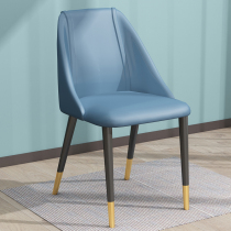 Nordic Dining Chair Home Modern Minima Soft Bag Economy Type Backrest Stool Casual Light Lavish Dining Chair Make-up Chair