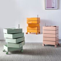 Rotary containing cabinet removable bed head cabinet plastic side cabinet minimalist modern lockers net red cosmetic stings