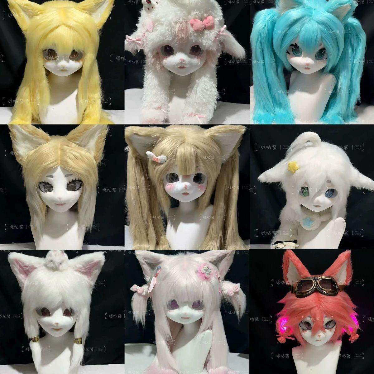 furry福瑞/兽装 兽装kig系兽头成品cosplay福瑞定制委托拟兽自带设掉落兽头套漫展 OTHER