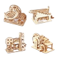 Track Ball Model Assembly Toy 3D Stereo Puzzle Wooden Roller Coaster Handmade Creative Educational DIY Gift