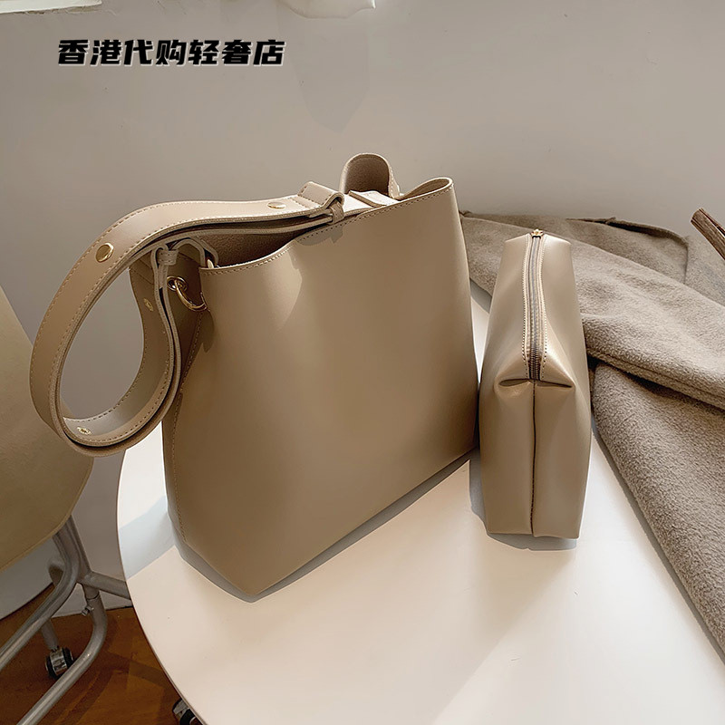 French official Mk II women's bag leather 2022 new cowhide tote bucket bag simple shoulder messenger
