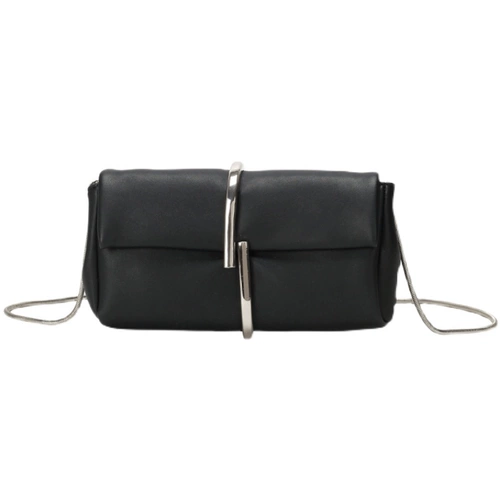 Модная маленькая сумка клатч, цепь, сумка на одно плечо, из натуральной кожи, коллекция 2023