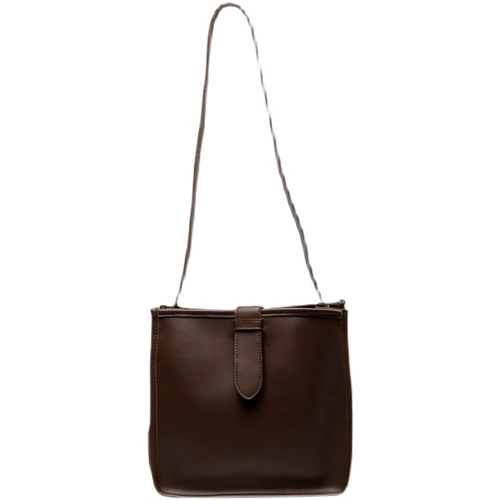 Вместительная и большая сумка на одно плечо, из натуральной кожи