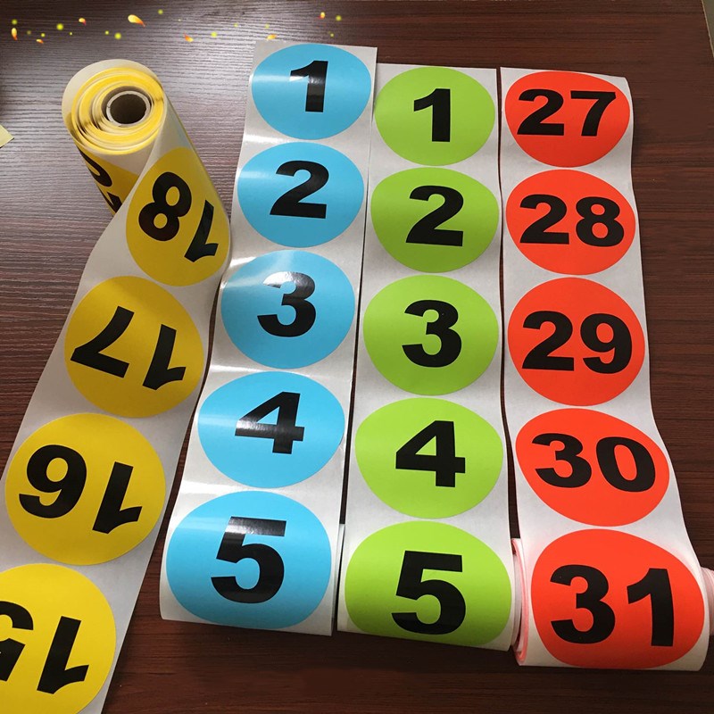 Number Label Sticker Number Number sticker Table cabinet Line up Number number tag Serial number Name sticker