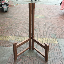 Chicken winged wood tray solid wood tray large porcelain plate bracket can be placed in diameter 1 meter porcelain plate