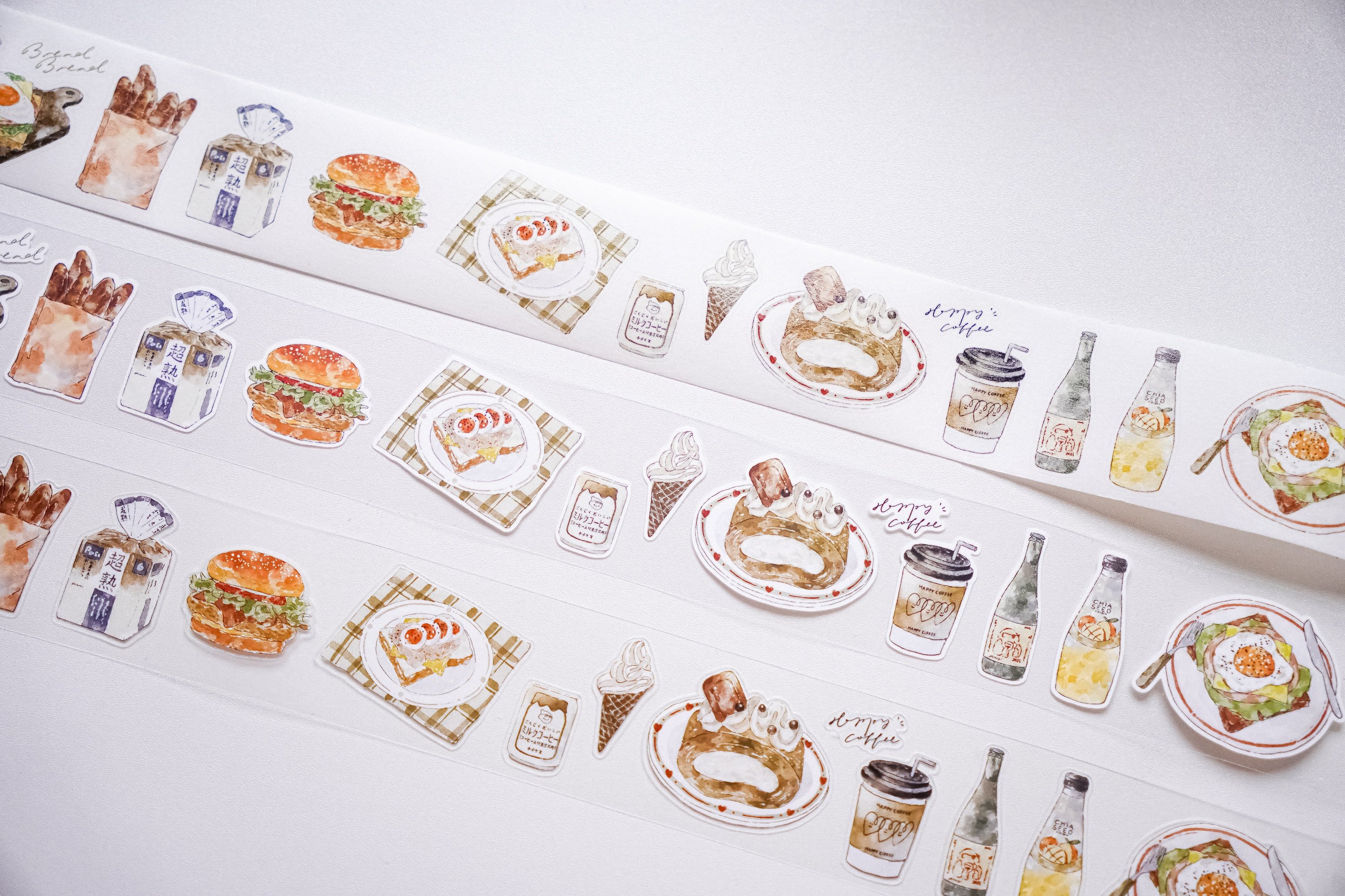 10%OFF】食いしん坊日記 フード スイーツシリーズ マスキングテープ