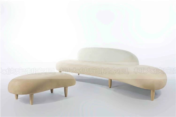 Ke Daxia tùy chỉnh thiết kế nội thất nghệ thuật sáng tạo ghế sofa đá cuội hiện đại giải trí sofa thời trang sofa - Đồ nội thất thiết kế