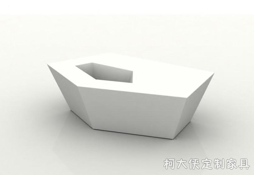 Designer tea table flower pot tea table glass fiber tea table modern Alien tea table Living room outdoor tea table