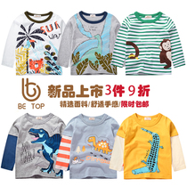 2020 childrens pullover baby body shirt girl Korean base shirt Spring and Autumn New Cartoon Boy long sleeve T-shirt