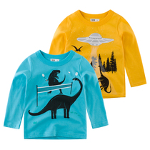 2020 Boys Long Sleeve T-Shirt Children Korean Pullover Baby base shirt Girl Swear Spring and Autumn New Tide