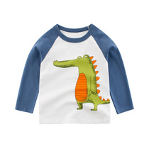 Childrens T-shirt long sleeve childrens cotton coat spring and autumn baby Korean top foreign boy new body shirt tide