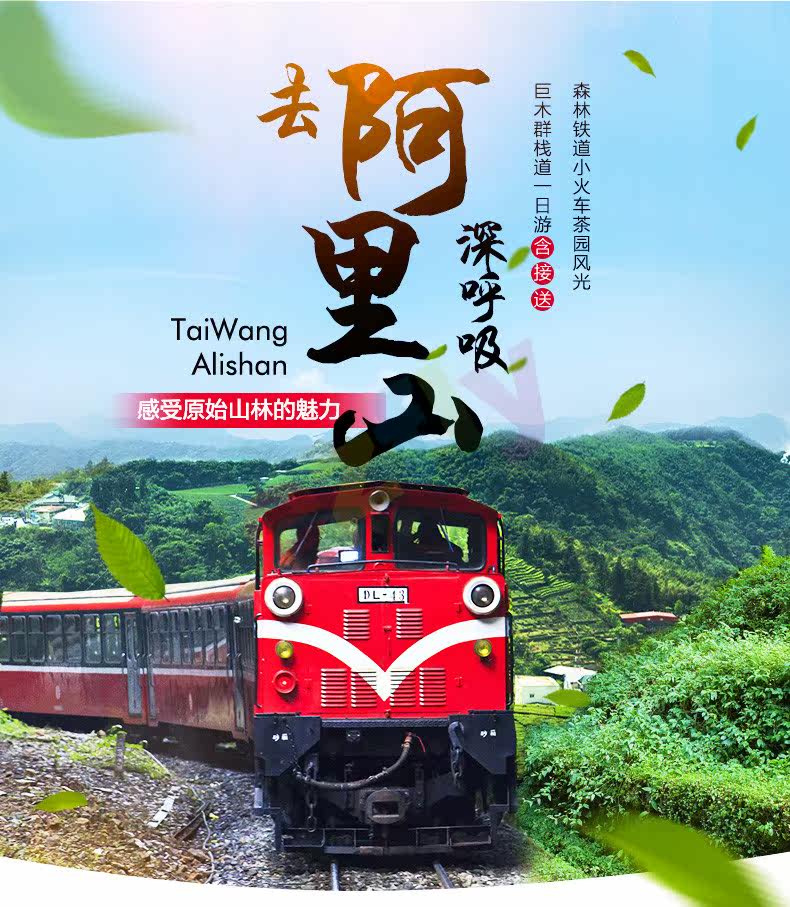 易飞台湾台中阿里山小火车台中日月潭一日游拼车台中市区接送 旅游度假 飞猪