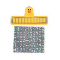 PVC soft plastic parking card car temporary moving license plate phone number plate moving license plate parking card