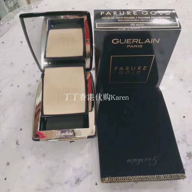 Phấn phủ Guerlain Guerlain Gold Diamond Repair Powder Sản phẩm mới ra mắt Kiểm soát dầu lâu trôi Phấn trang điểm kim cương đen lâu trôi SPF1510g - Bột nén