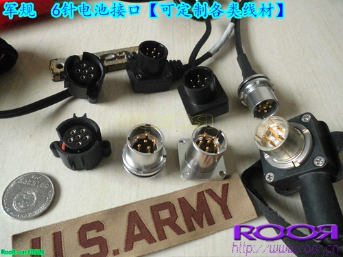 Американский BB2590 Диалог Машины аккумуляторная батарея литиевая батарея военные правила шесть основных 6 -пин -спектр разъем призрака