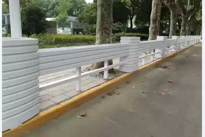 Outdoor PVC flower box Road isolation flower pot guardrail flower trough Flower pool planting pot flower box WPC municipal greening