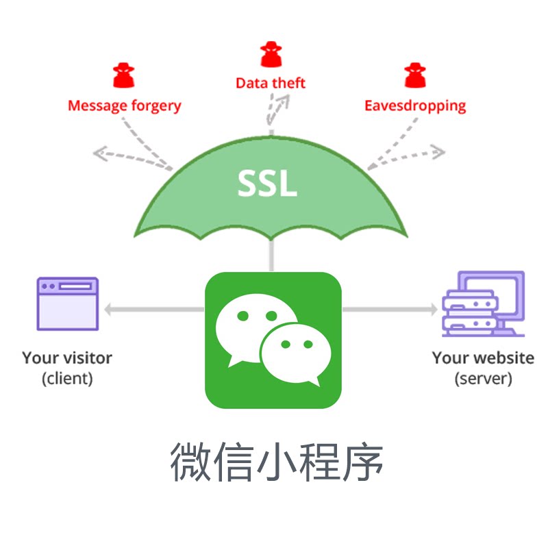 WeChat applet development SSL certificate HTTPS encryption protocol TLS12 ATS API WebSocket