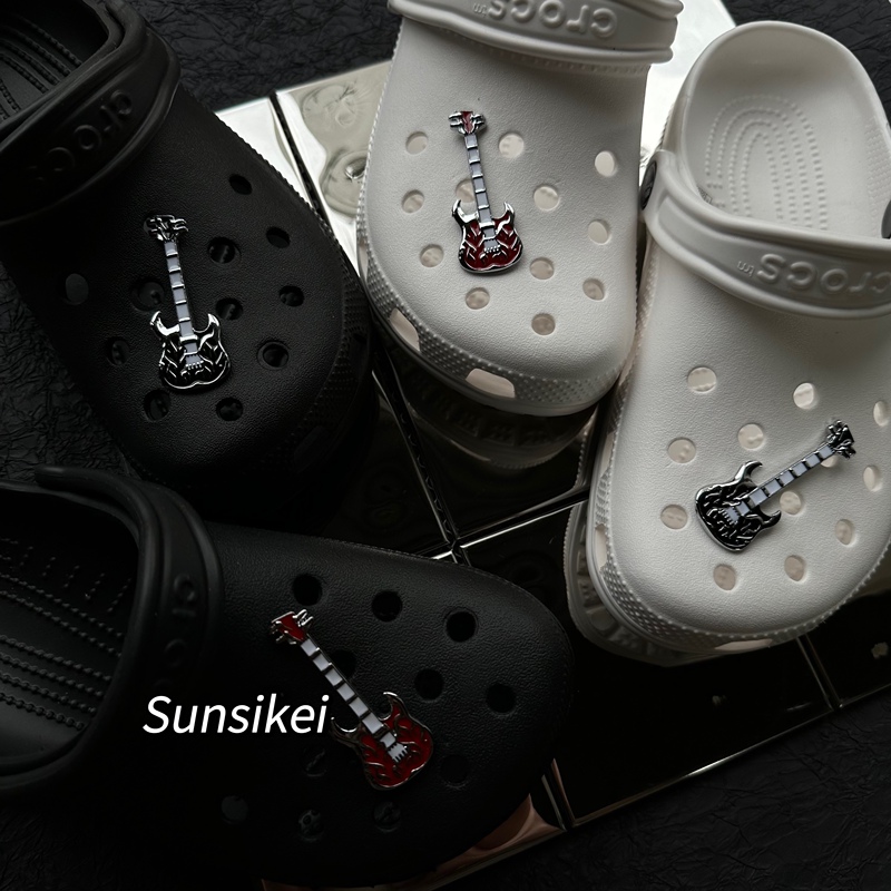 Crocs Clogs Shoe Charms Punk Unisex Girl Millennial Metal Guitar Crocs Shoe Buckle DIY Shoe Decoration Crocs Clogs Shoe Charms Punk Unisex Girl Millennial Metal Guitar Crocs Shoe Buckle DIY Shoe Decoration