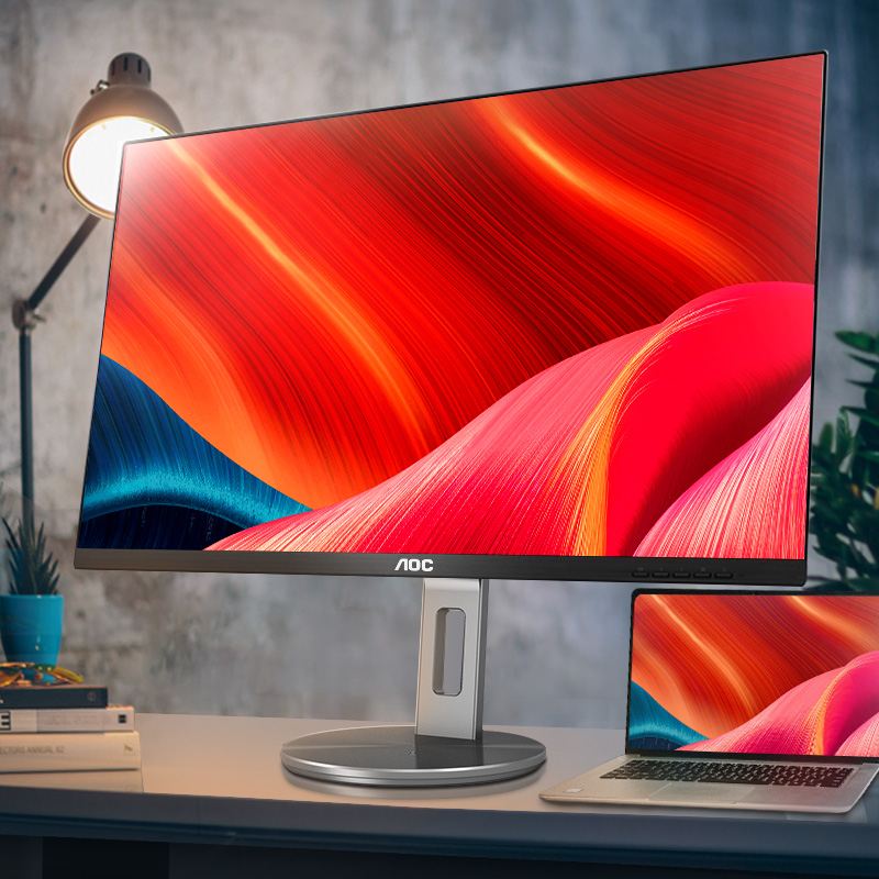 AOC U32N3C 32 inch 4K monitor IPS borderless 90W Type-C built-in speaker Desktop 2K computer HDR design drawing 27 screen 10b