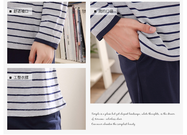 Mùa xuân và mùa thu và mùa đông mới cotton nam XL đồ ngủ dài tay hoạt hình phù hợp với thanh niên phục vụ nhà có thể được mặc đồ bộ ống suông