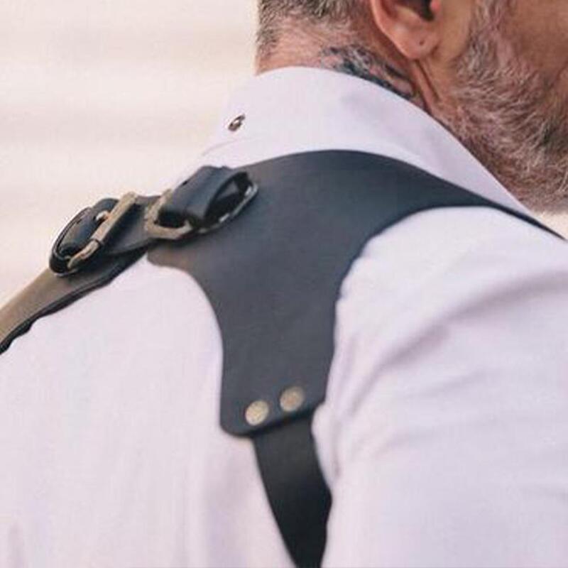 European and American New Style Waist Belt Decoration for Shirts and Jackets, Vintage Personality Pu Waistcoat for Men and Women, Trendy