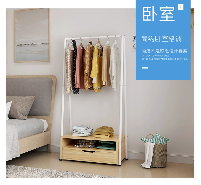 Giá treo áo đơn giản sàn không gian phòng ngủ phòng ngủ nhà đơn giản hiện đại lưu trữ phòng treo quần áo kệ - Kệ