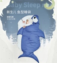 Baby cotton carp shark sleeping bag Baby padded stroller bag ins newborn sleeping bag whale sleeping bag