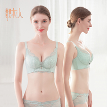 Summer womens underwear Womens non-rimmed gathered small chest sexy beauty back bra set adjustable anti-sagging bra