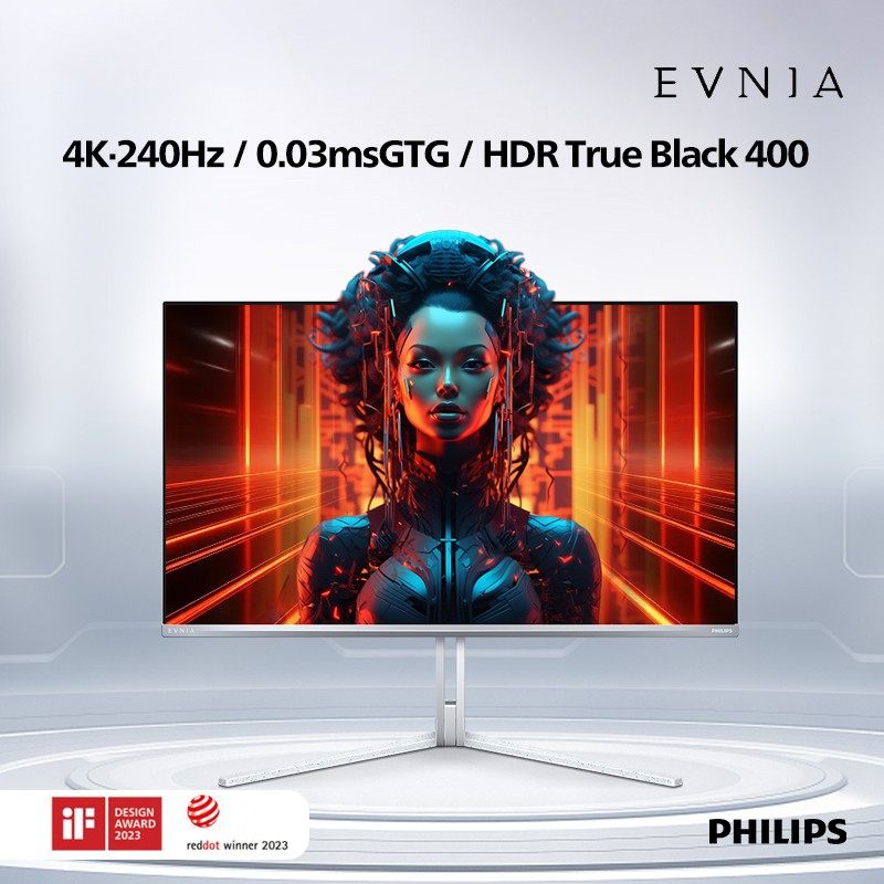 飞利浦EVNIA弈威31.5英寸QD-OLED显示器4K240Hz电脑屏幕32M2N8800