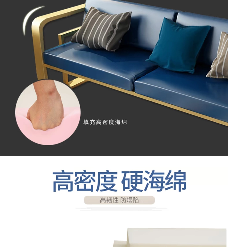 Phòng khách tối giản hiện đại kết hợp sofa đôi đơn Bắc Âu lưới da đỏ nghệ thuật nội thất sofa nhỏ căn hộ phòng khách - Ghế sô pha