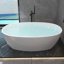 Free-standing bathtub Oval single adult bathtub Home hotel bed and breakfast ordinary bath Simple small apartment type