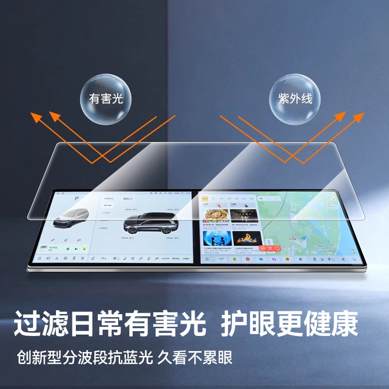 Newyu Is Suitable for the Ideal L7L8L9 Screen Tempered Film, Mega Central Control Navigation Instrument, New L6 Protective Film