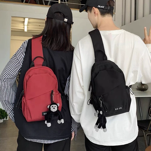 Сумка через плечо, нагрудная сумка для отдыха, японская сумка на одно плечо для влюбленных, Гонконг