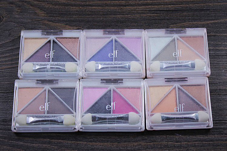 Elf E.L.F Makeup Foundation Series Alum Four Eyeshadow 2.5g Shell với độ hao mòn nhỏ trên 30 phấn mắt etude house
