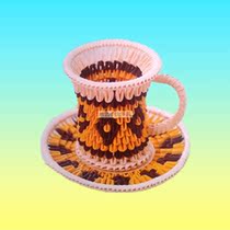 Coffee Cup diy handmade triangle insert origami material package childrens educational creativity