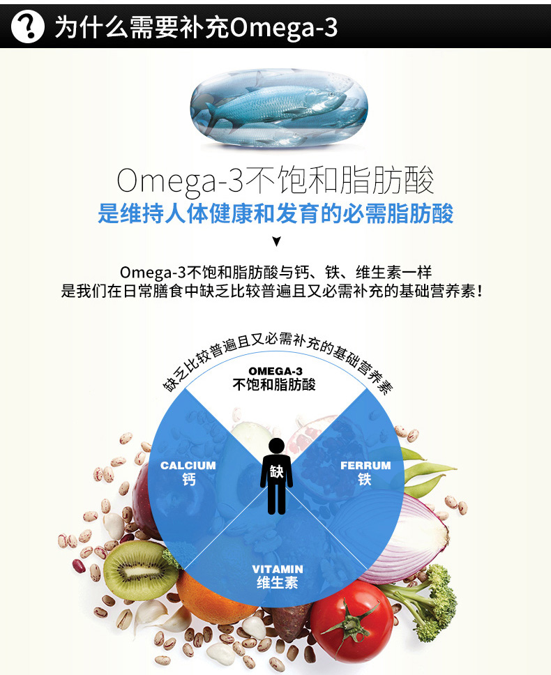 GNC健安喜深海鱼油DHA软胶囊